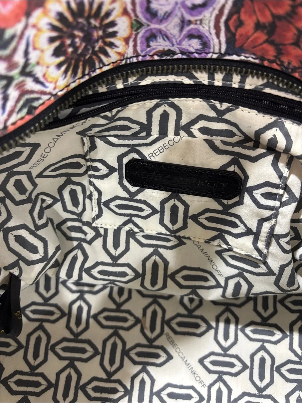Rebecca Minnkoff Leather Floral Tote Bag